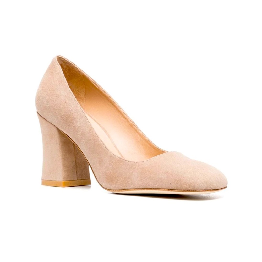 Stuart Weitzman Vida 50 Suede Pumps Square-toe Heels